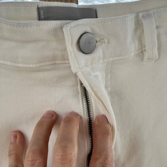 Everlane Women's The Straight Leg Crop Jeans White Size 16 Regular - Picture 8 of 11